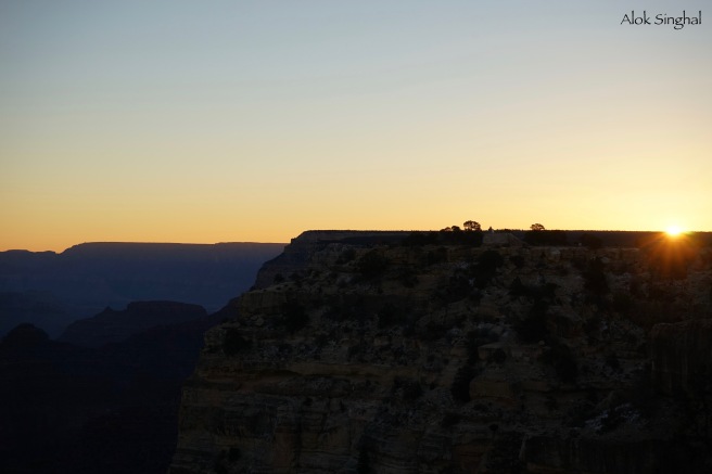 sunrise at grand canyon