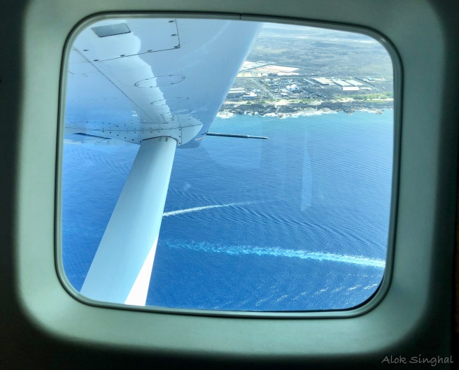 hawaii from plane
